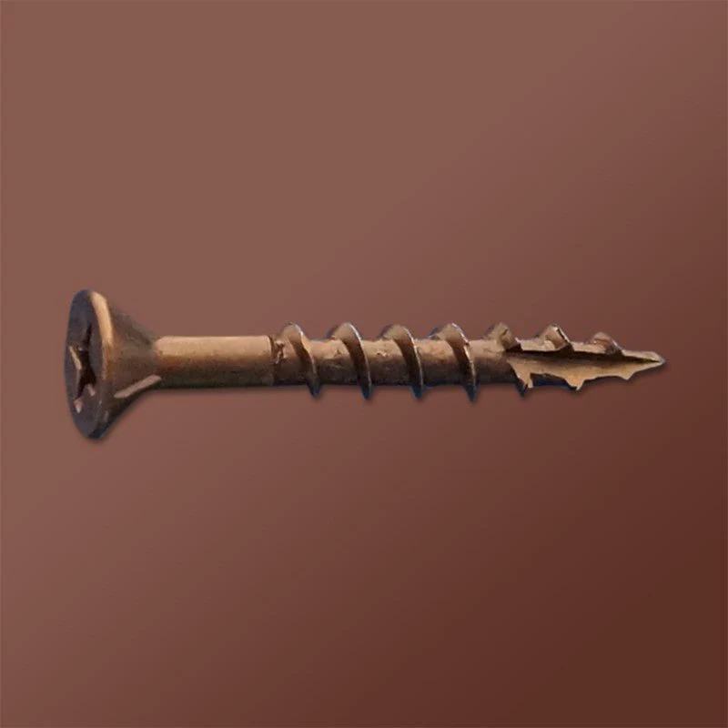 DAGGER-LOK WOOD SCREWS- PHILLIPS FLAT WITH NIBS COARSE TYPE 17 (LUBRICIZED) - Rcy 3d