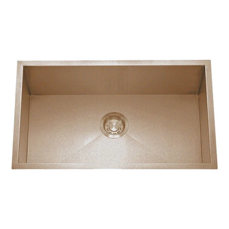 Dakota Sinks DSZ-3018 Signature Z-Series 30 Inch Zero Radius Single Bowl Undermount Stainless Steel Kitchen Sink with Bottom Grid - Rcy 3d
