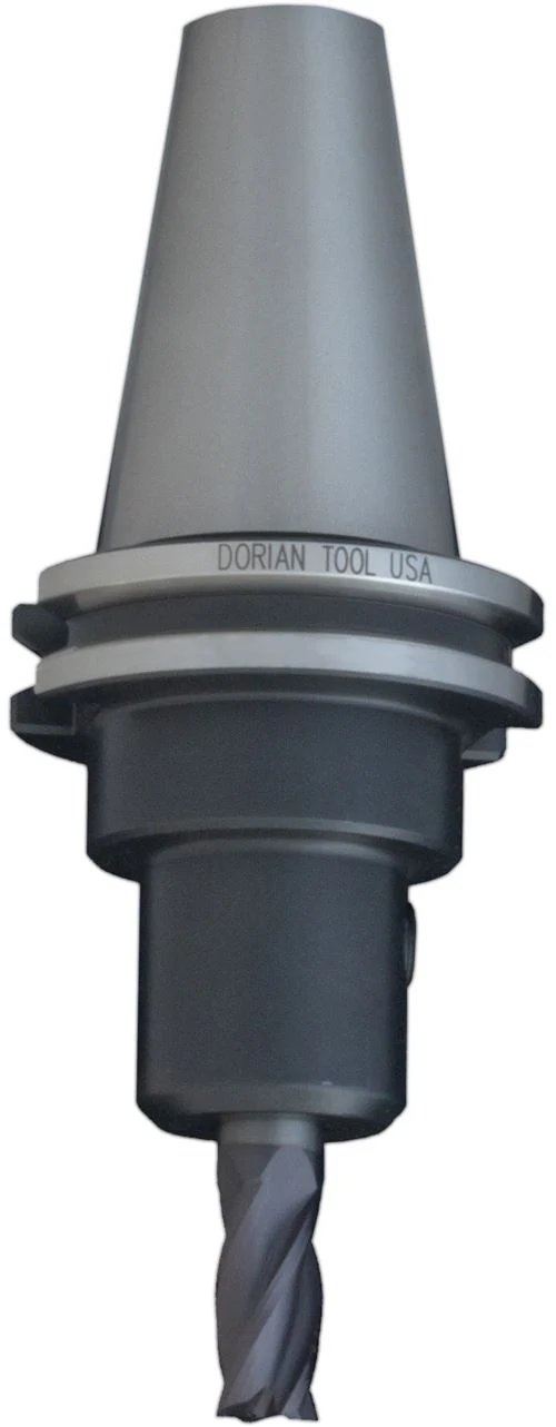 Dorian 733101-45011: 1/4 in. CAT40 End Mill Holder, with 2.5 in. Projection - Rcy 3d