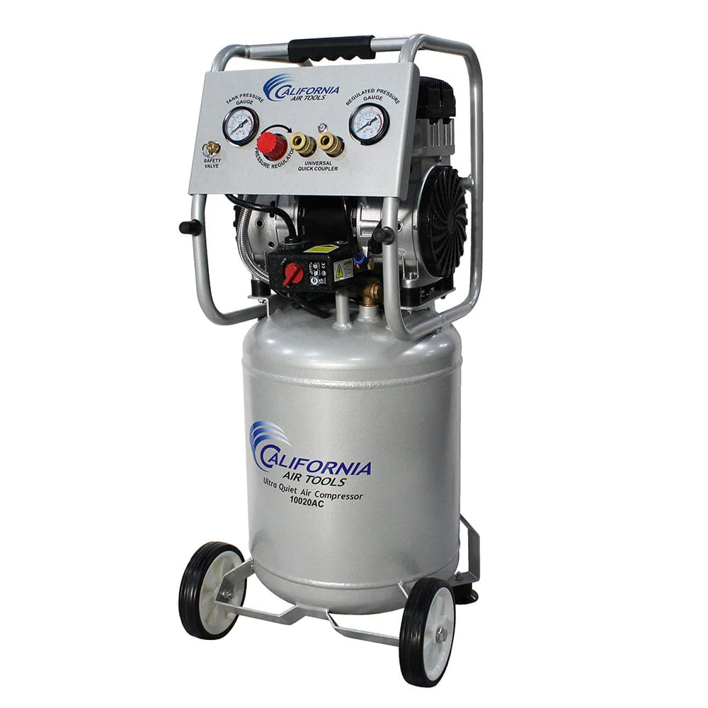 2HP 10 Gallon Oil-Free Aluminum Tank Air Compressor with Auto Drain Valve - Rcy 3d
