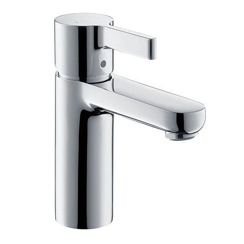 Dakota Sinks DSF-40BSH00 Sophia 6 3/8 Inch Deck Mount Bathroom Faucet with Push Pop-Up Drain and Stainless Steel Braided Hose - Rcy 3d