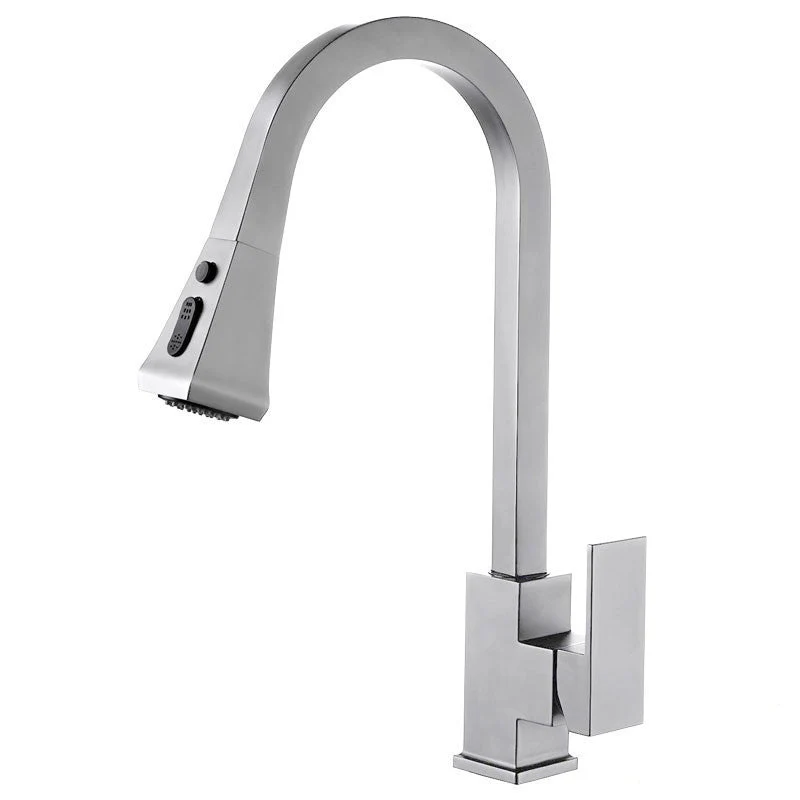 Dakota Sinks 15 7/8 Inch Single Hole Pull-Down Pre-Rinse Kitchen Faucet - Rcy 3d