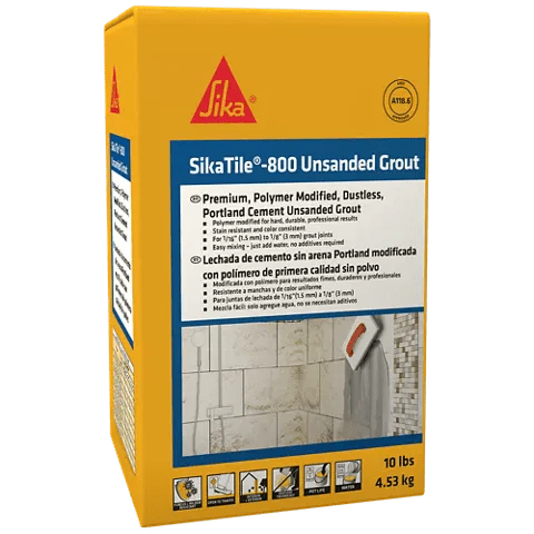 SikaTile®-800 Unsanded Grout (10 LB Bags) - 384 Bags - Rcy 3d