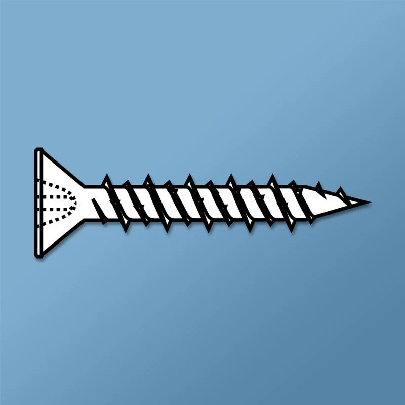 DAGGER-CON CONCRETE SCREWS - PHILLIPS FLAT (BLUE DAGGER-GUARD COATING) - #2 Phillips - Rcy 3d