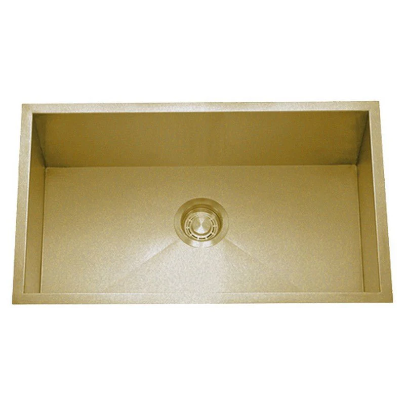 Dakota Sinks DSZ-3218 Signature Z-Series 32 Inch Zero Radius Single Bowl Undermount Stainless Steel Kitchen Sink with Bottom Grid - Rcy 3d