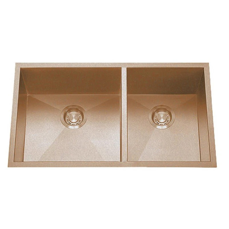 Dakota Sinks DSZ-6040 Signature Z-Series 32 Inch Zero Radius 60/40 Double Bowl Undermount Stainless Steel Kitchen Sink with Bottom Grid - Rcy 3d
