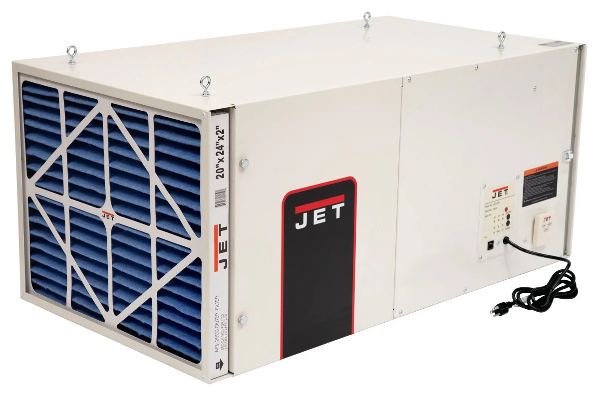 AFS-2000, 1700CFM Air Filtration System, 3-Speed, with Remote Control - Rcy 3d