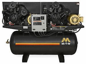 120-Gallon Two Stage Electric Duplex Air Compressor - ADD-23110-120H - Rcy 3d