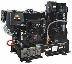 Base-Mount Two Stage Gasoline Air Compressor - ABS-13H-B - Rcy 3d