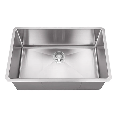 18g Micro Radius 32×18 Single Bowl Undermount Stainless Steel Kitchen Sink - Rcy 3d