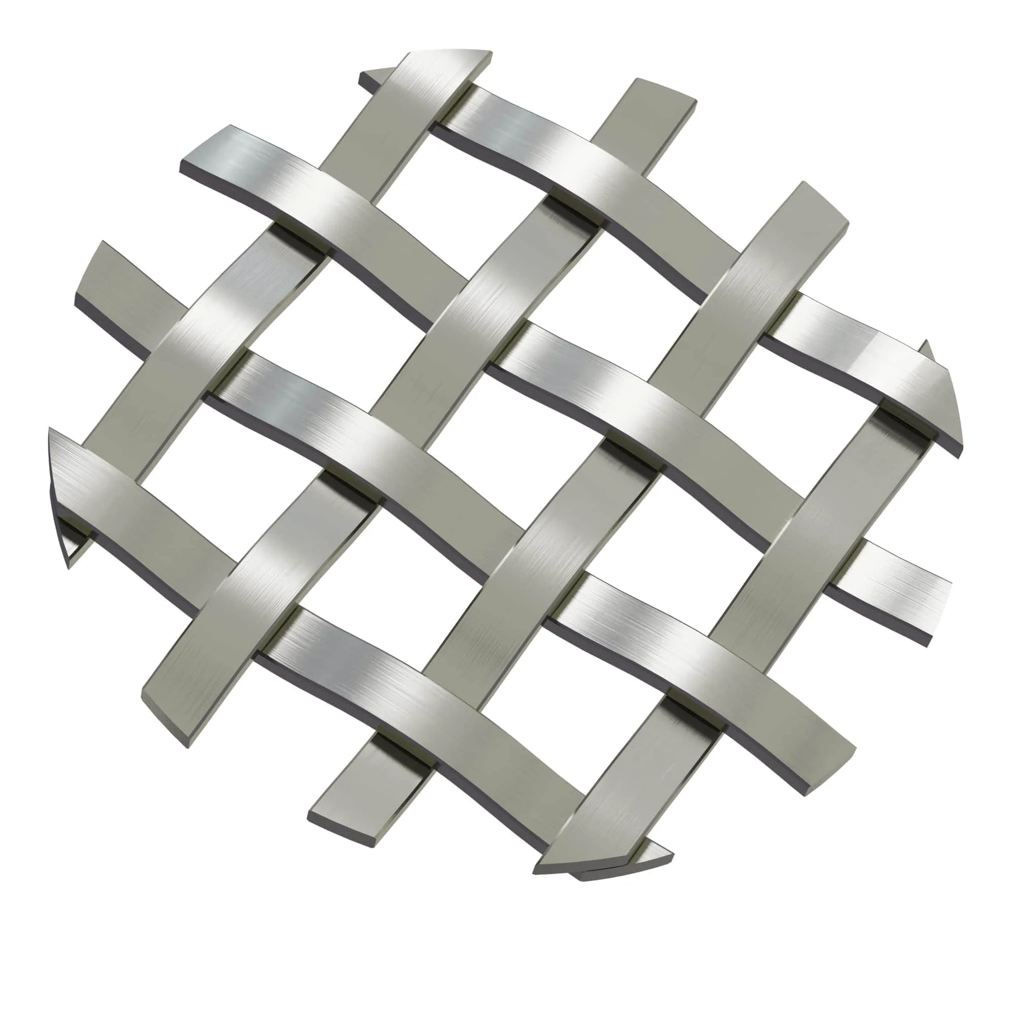 .375'' Single Flat Diamond Decorative Grille - Antique Pewter, 18''W x 48''L Sheet - Rcy 3d