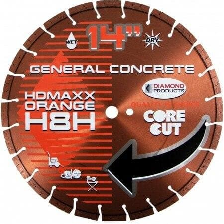 Heavy Duty Orange MAXX High Speed Diamond Blades - H10H - Rcy 3d