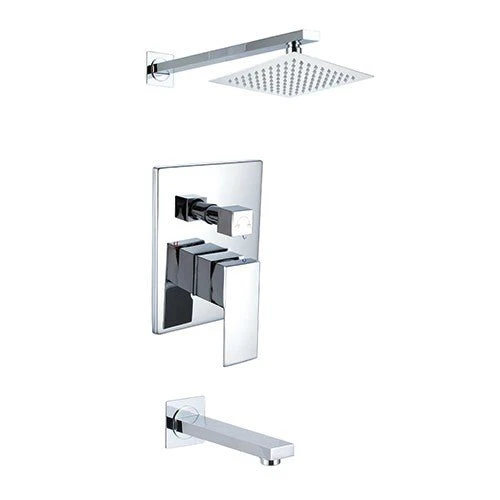 Dakota Sinks DSF-34BTS00 Kennedy Tub and Shower Set with Shower Arm and Shower Head - Rcy 3d
