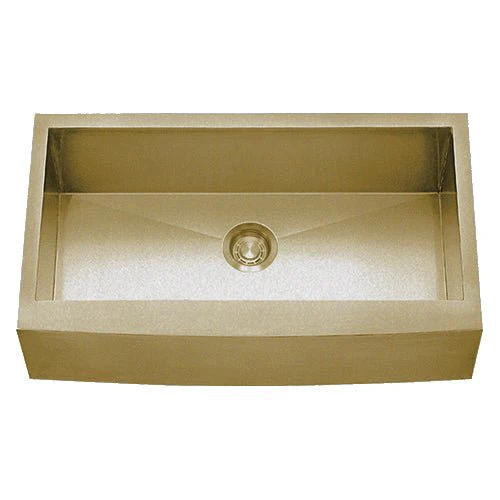 Dakota Sinks DSZ-A3020 Signature Z-Series 30 Inch Zero Radius Single Bowl Apron Front Stainless Steel Kitchen Sink with Bottom Grid - Rcy 3d