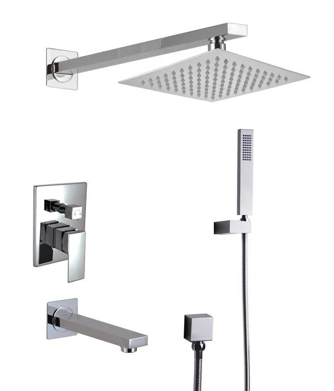 Dakota Sinks DSF-34BTS01 Kennedy Pressure Balance Tub and Shower Set with Rough-In and Handle - Rcy 3d