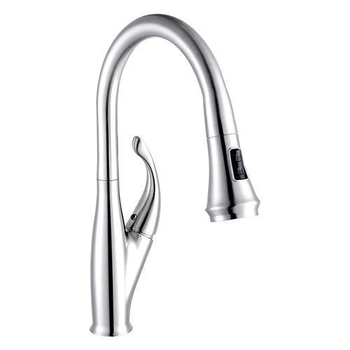 Dakota Sinks Signature 16 1/2 Inch Single Hole Pull-Down Kitchen Faucet - Rcy 3d