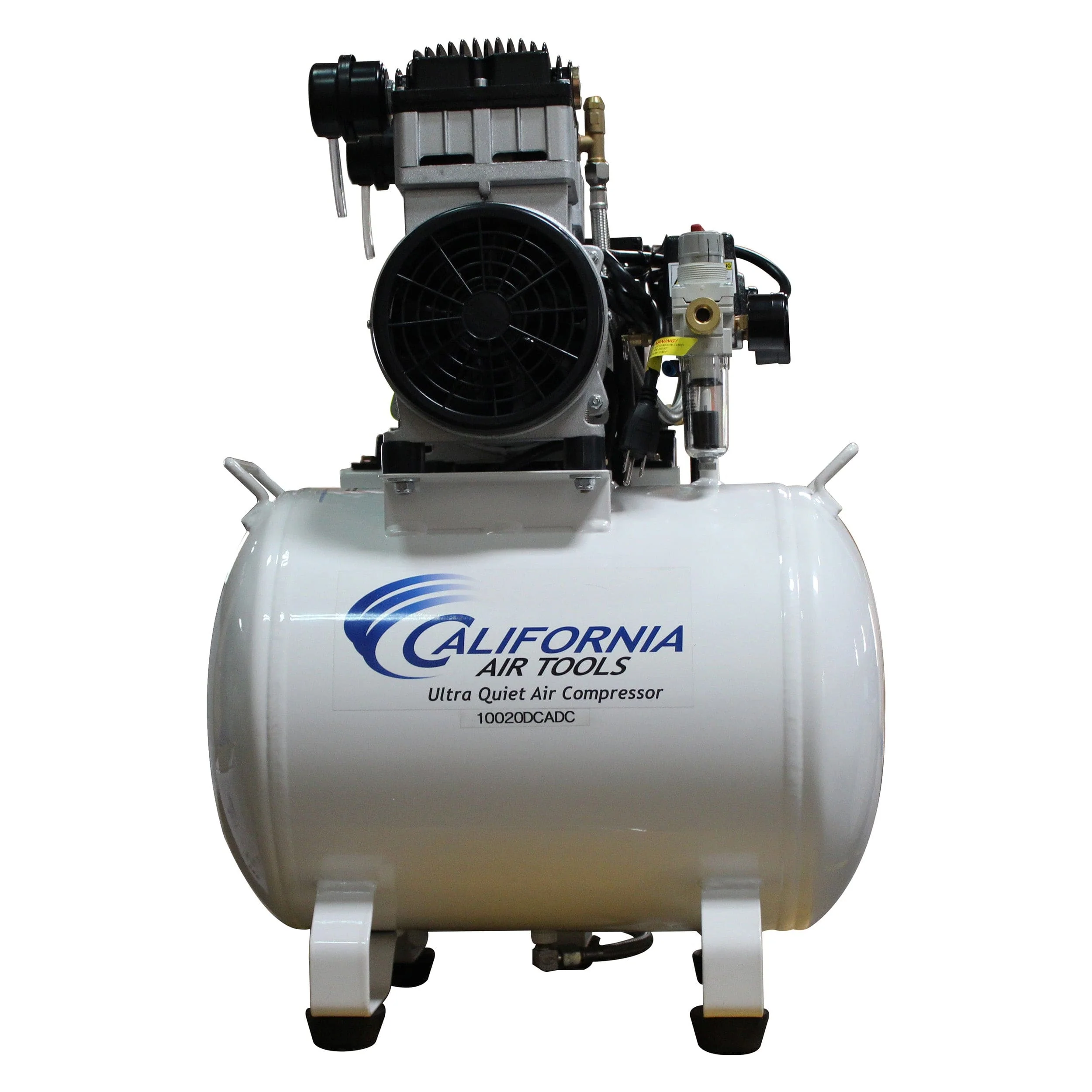 2HP 10 Gallon Oil-Free Steel Tank Air Compressor with Air Drying System - Rcy 3d