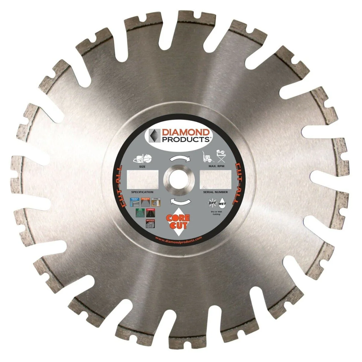 Cut-All Multi-Purpose Ultimate High Speed Diamond Blades - Rcy 3d