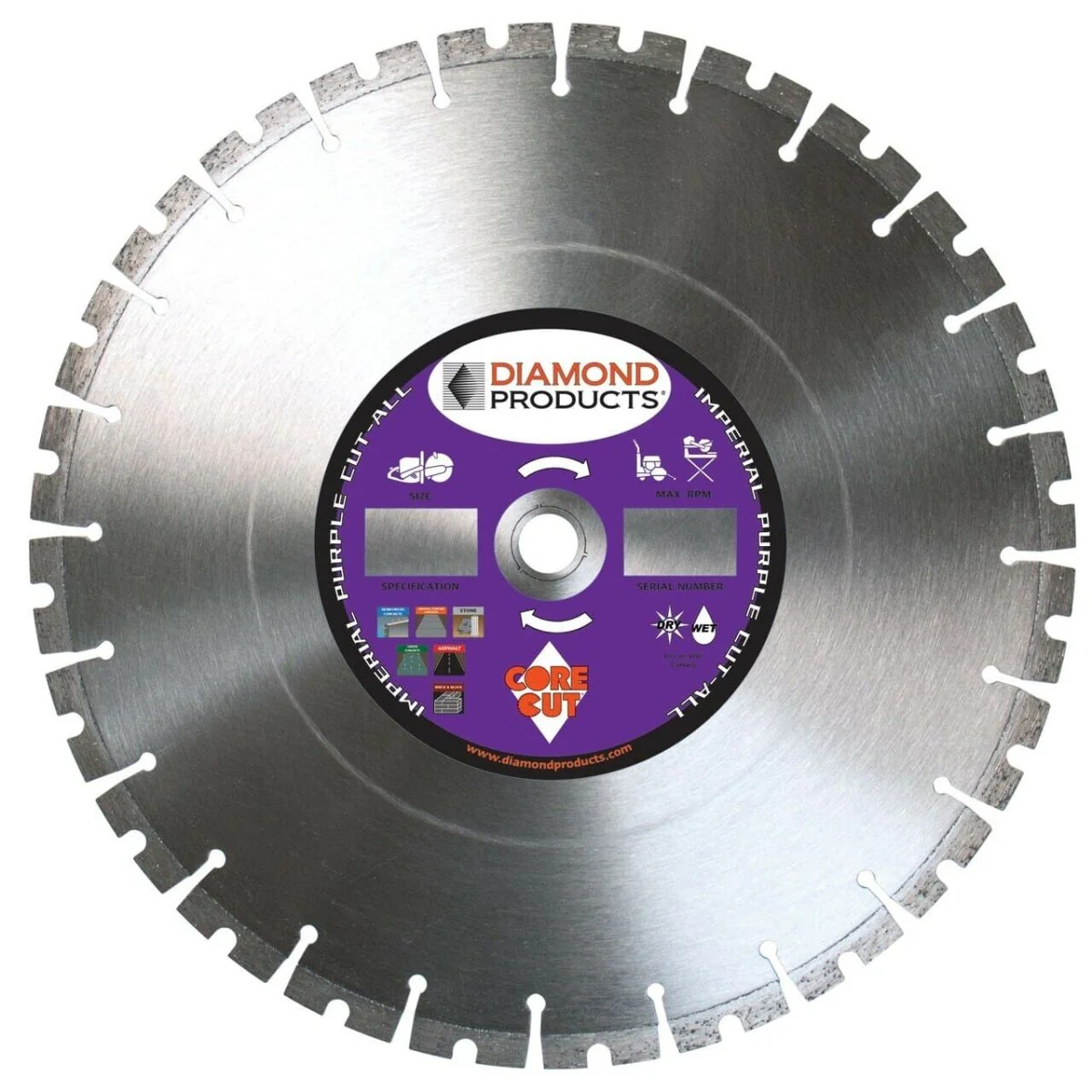 Cut-ALL Multi-Purpose Imperial Specialty Diamond Blades - Rcy 3d