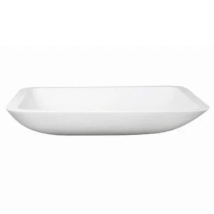 Dakota Sinks DSE-SRV03W Signature Elements Series 23 5/8 Inch Resin Single Bowl Rectangle Bathroom Vessel Sink, White - Rcy 3d