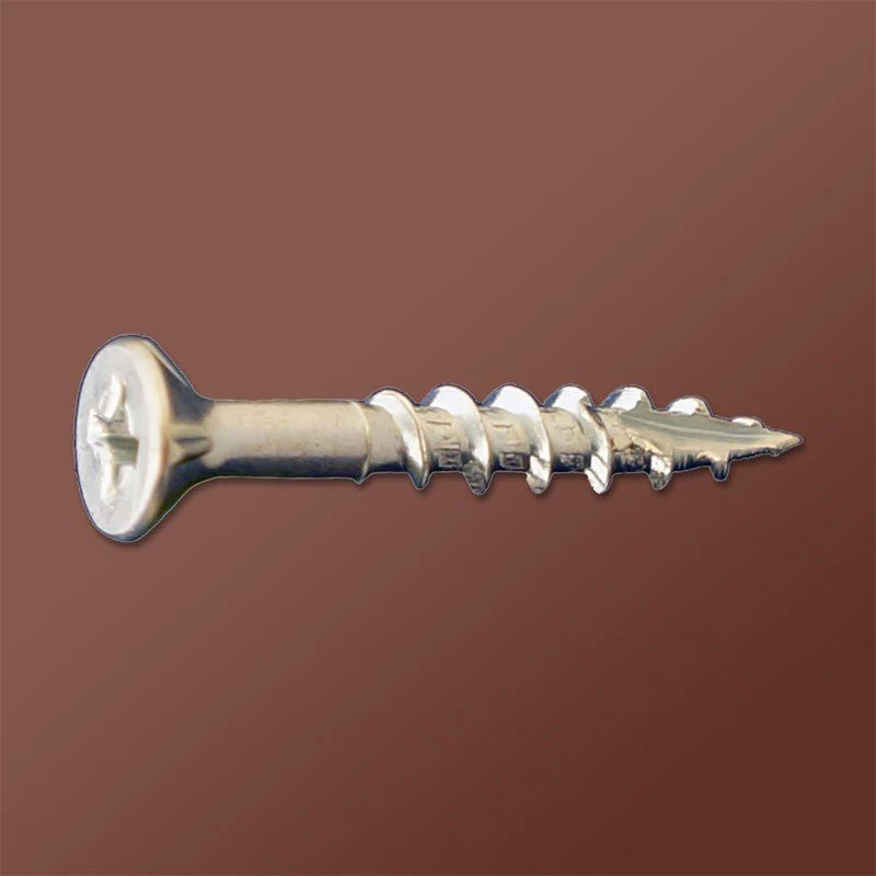 DAGGER-LOK WOOD SCREWS- PHILLIPS FLAT WITH NIBS COARSE TYPE 17 (ZINC) - Rcy 3d