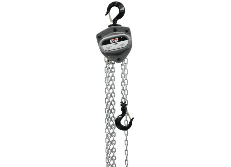 1-Ton Hand Chain Hoist with 10' Lift & Overload Protection | L-100-100WO-10 - Rcy 3d