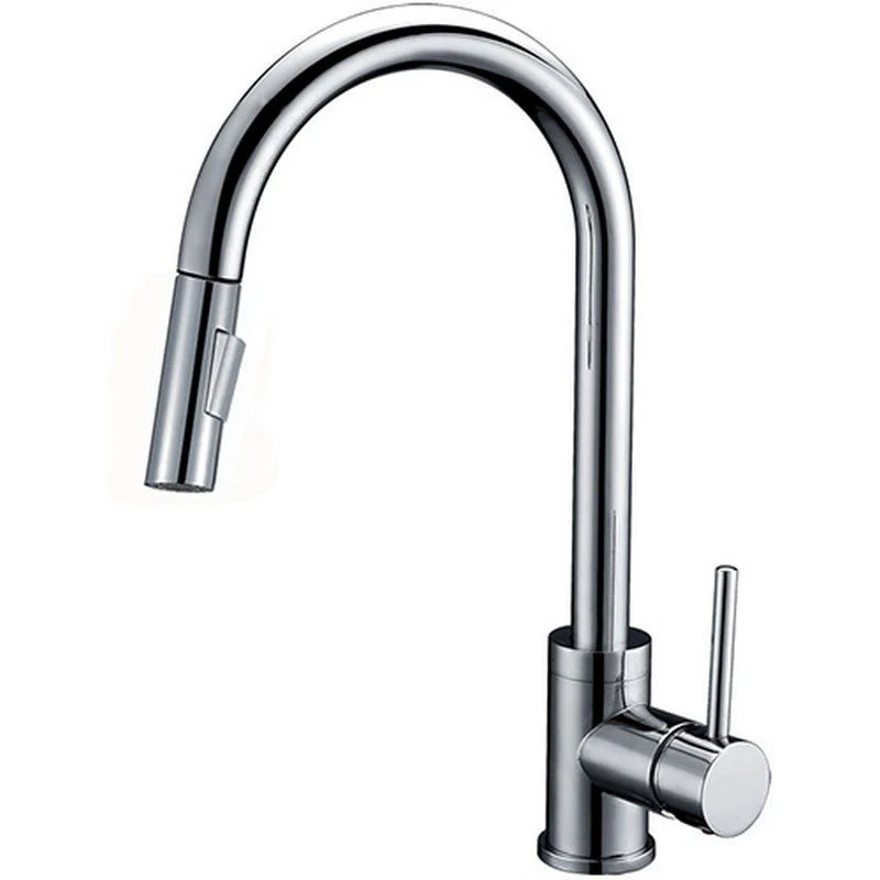 Dakota Sinks 15 7/8 Inch Single Hole Pull-Down Pre-Rinse Kitchen Faucet - Rcy 3d