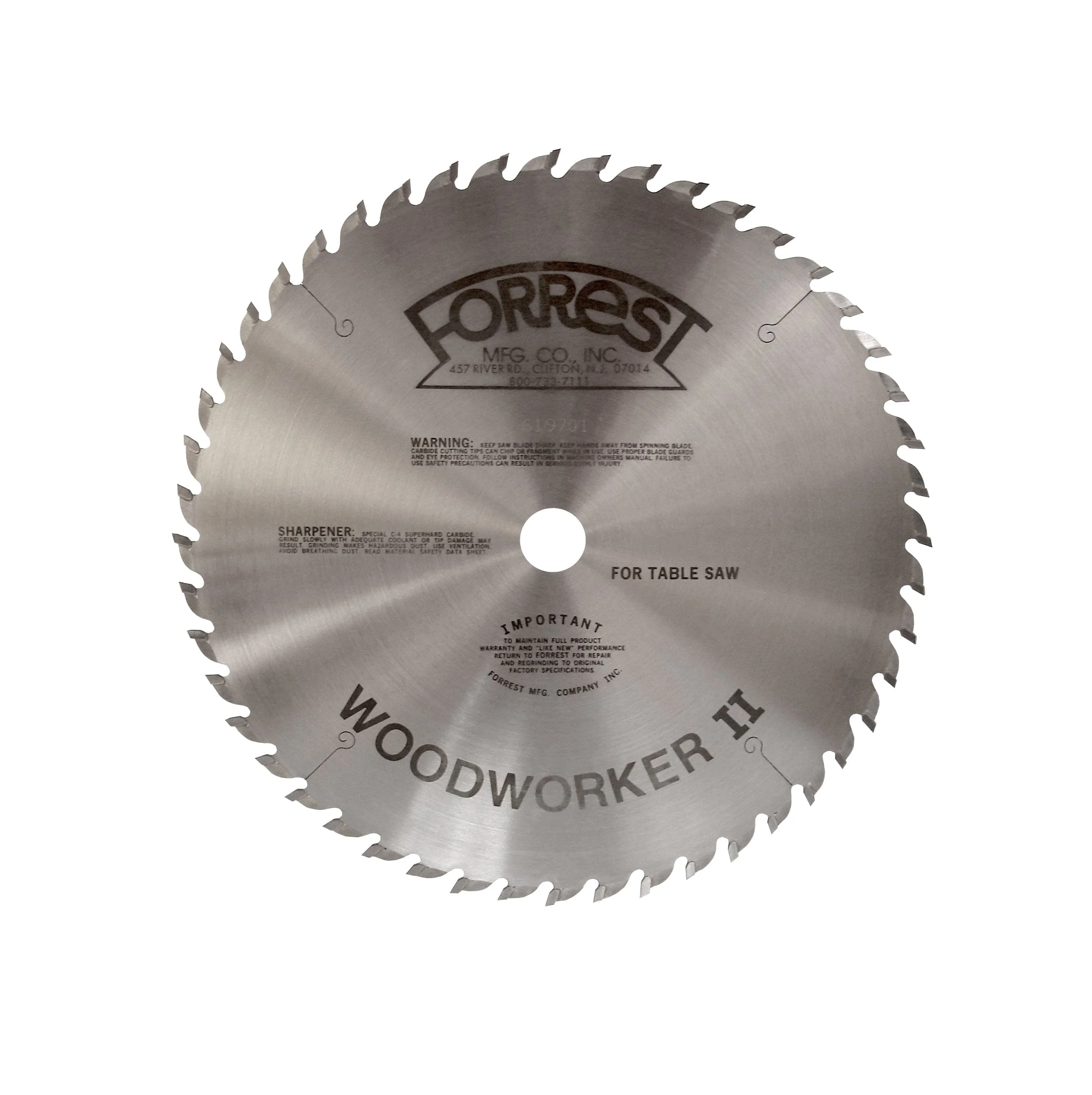 WW12487125 Woodworker II Saw Blade, 12