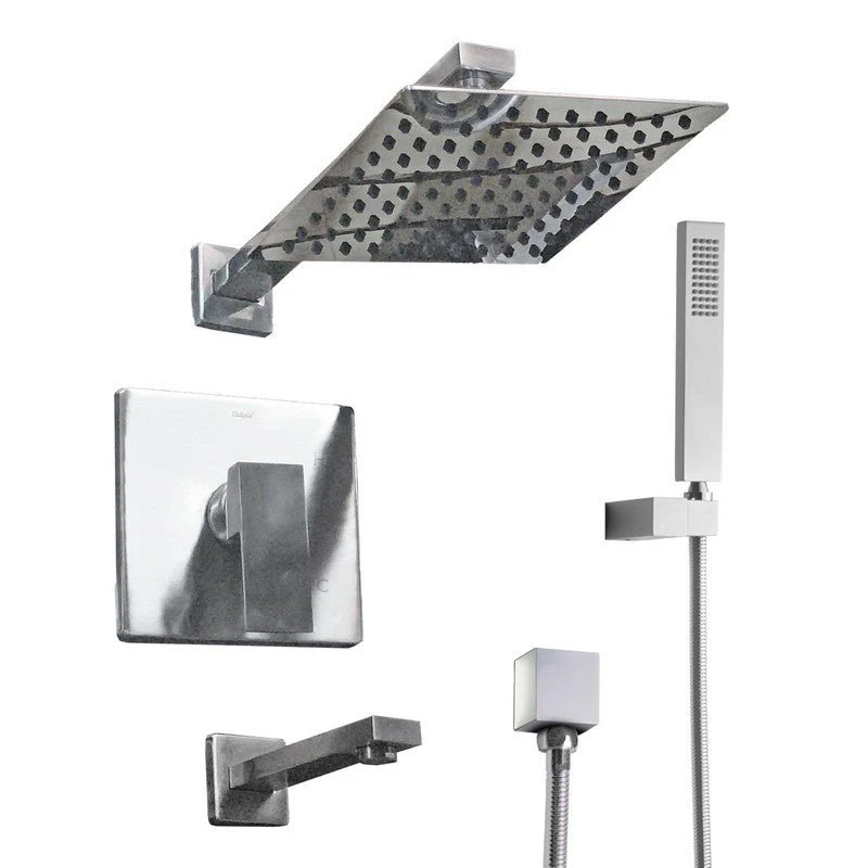 Dakota Sinks DSF-34BTS01 Kennedy Pressure Balance Tub and Shower Set with Rough-In and Handle - Rcy 3d
