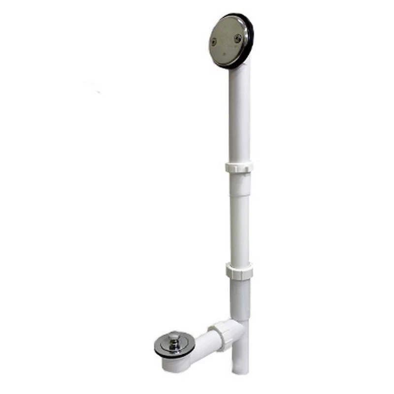 Dakota Sinks DST-BDKCR Signature 1 1/2 Inch Bathtub Drain and Overflow Kit - Rcy 3d