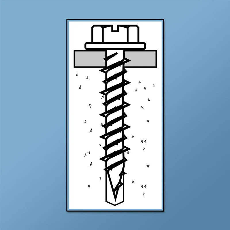 DAGGER-CON CONCRETE SCREWS - HEX WASHER HEAD (BLUE DAGGER-GUARD COATING) - 5/16