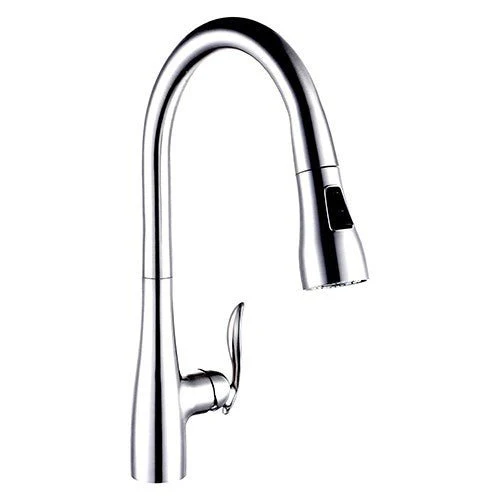 Dakota Sinks Signature 16 1/2 Inch Single Hole Pull-Down Pre-Rinse Kitchen Faucet - Rcy 3d