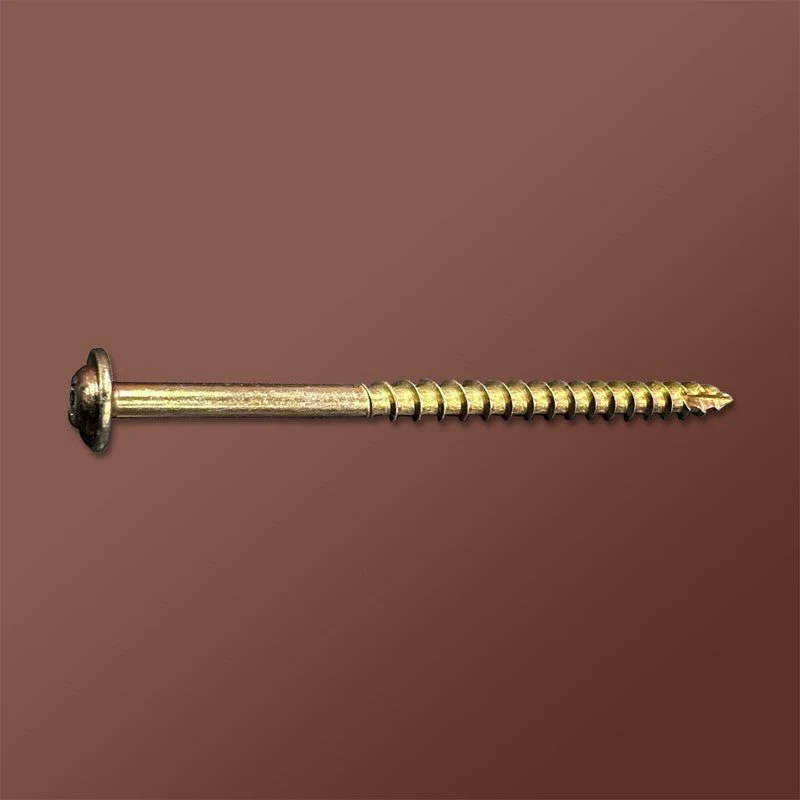 DAGGER-LOK WOOD SCREWS- SQUARE ROUND WASHER COARSE TYPE 17 (Zinc) - Rcy 3d