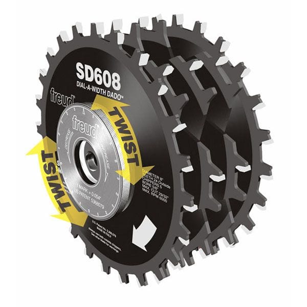 SD608 Circular Saw Dial Dado Blade Set 8