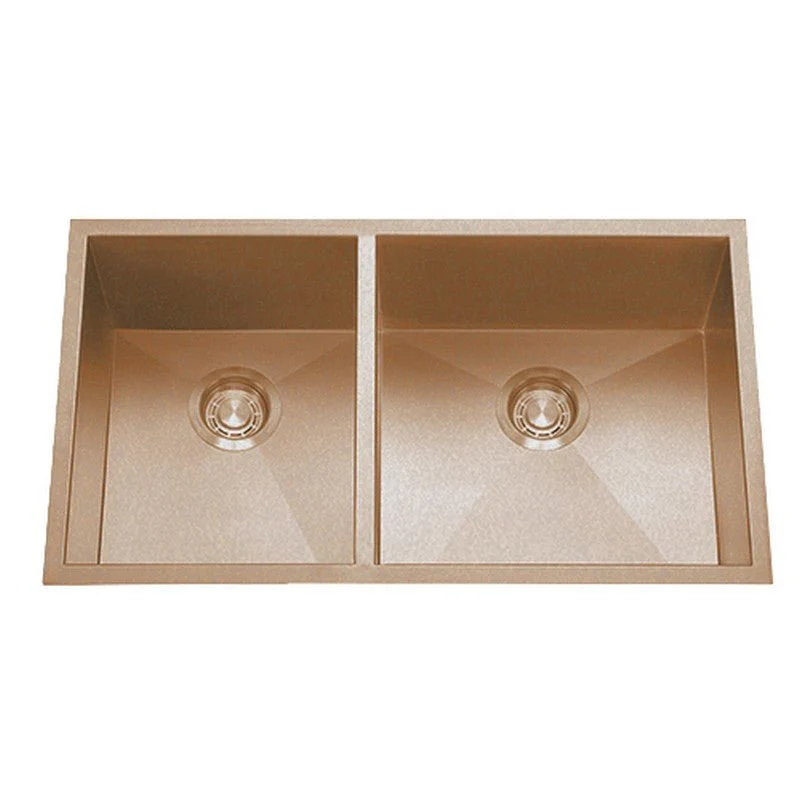 Dakota Sinks DSZ-4060 Signature Z-Series 32 Inch Zero Radius 40/60 Double Bowl Undermount Stainless Steel Kitchen Sink with Bottom Grid - Rcy 3d
