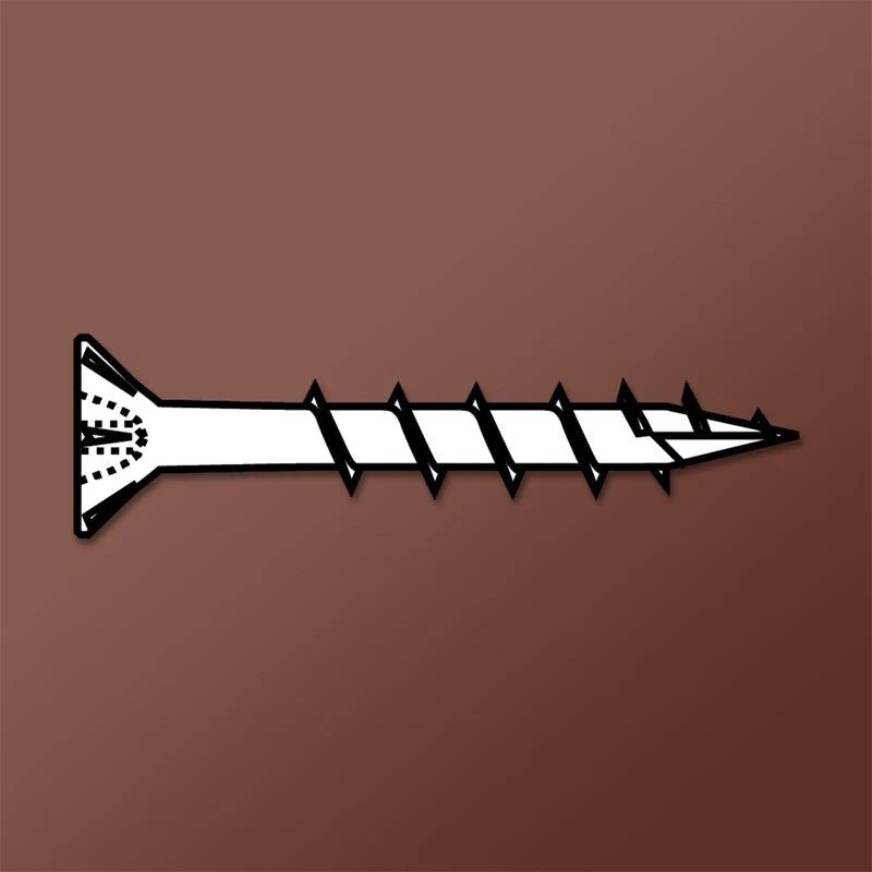 DAGGER-LOK WOOD SCREWS- PHILLIPS FLAT WITH NIBS COARSE TYPE 17 (LUBRICIZED) - Rcy 3d