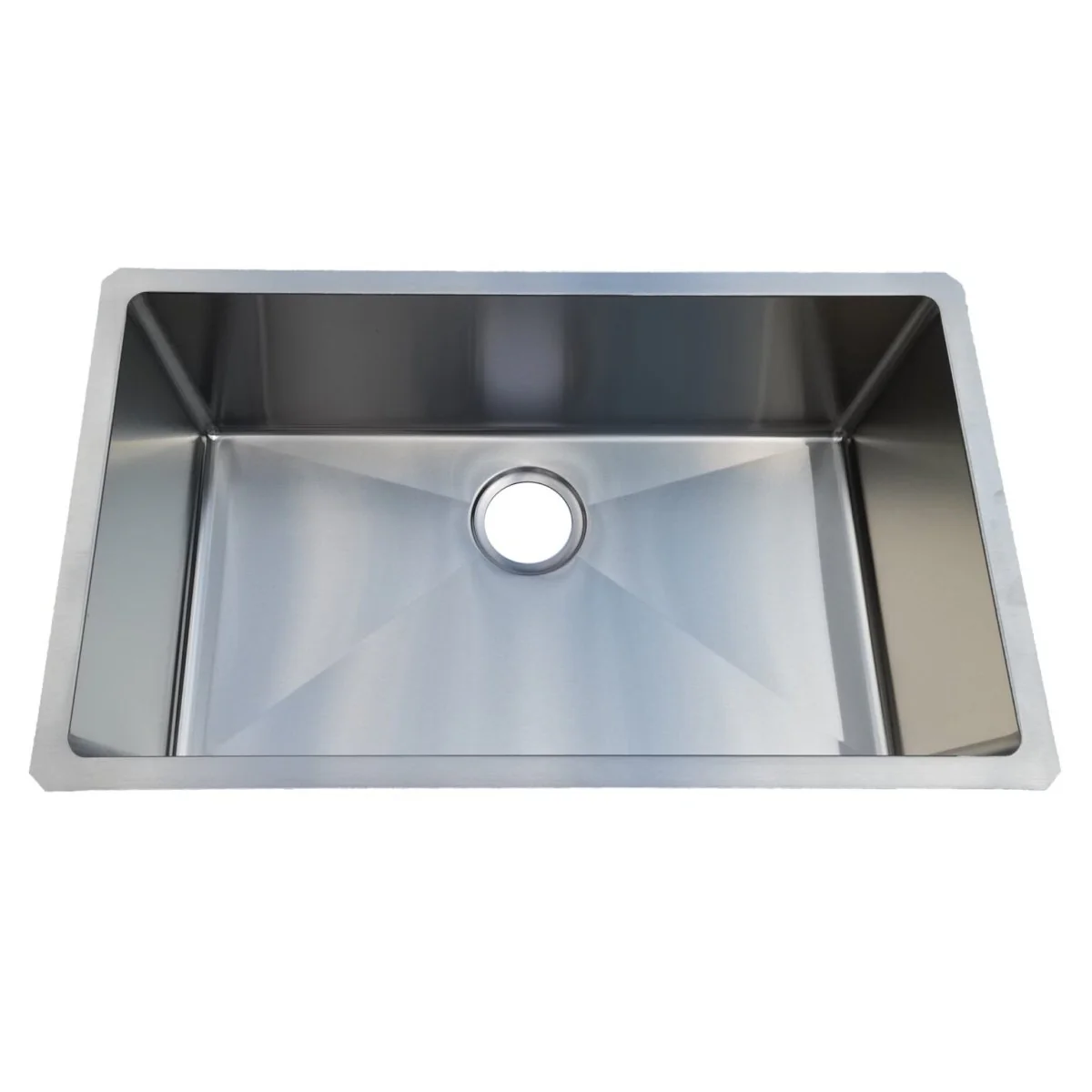 18g Micro Radius 30×18 Single Bowl Undermount Stainless Steel Kitchen Sink - Rcy 3d