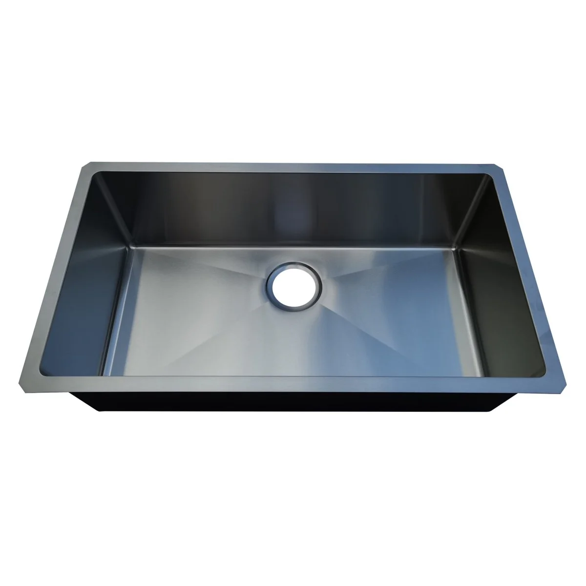 18g Micro Radius 32×18 Single Bowl Undermount Stainless Steel Kitchen Sink - Rcy 3d