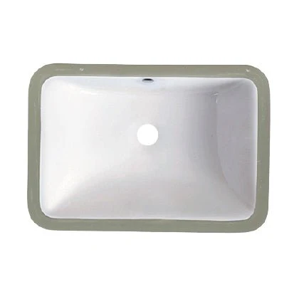 18″ x 12″ Porcelain Undermount Rectangle Lavatory Sink - Rcy 3d