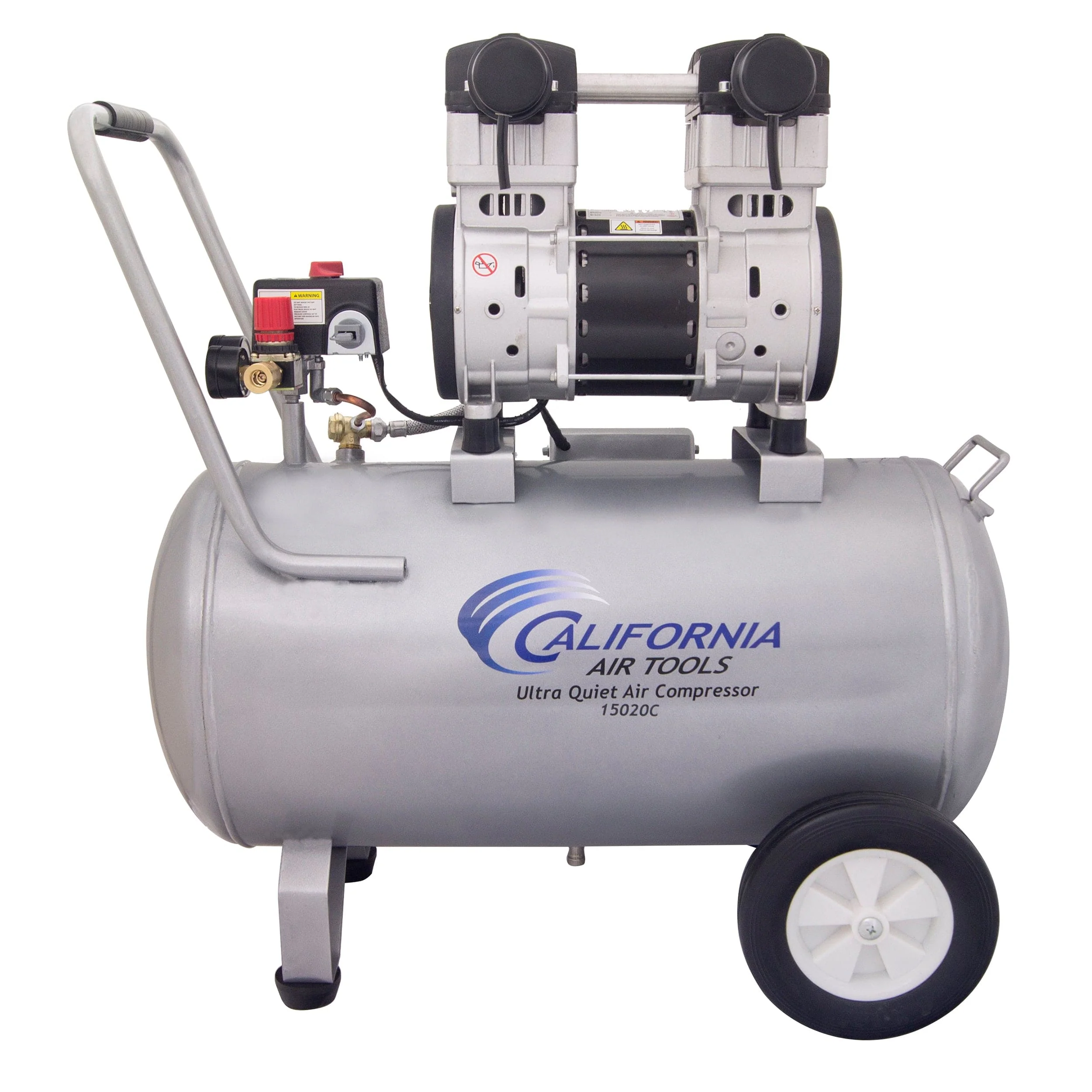2HP 220V 15 Gallon Oil-Free Steel Tank Air Compressor - Rcy 3d