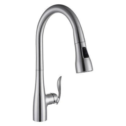 Dakota Sinks Signature 16 1/2 Inch Single Hole Pull-Down Pre-Rinse Kitchen Faucet - Rcy 3d