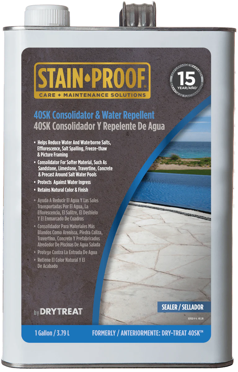 Dry Treat 40SK (Stain-Proof 40SK Consolidator & Water Repellent Sealer) - Rcy 3d