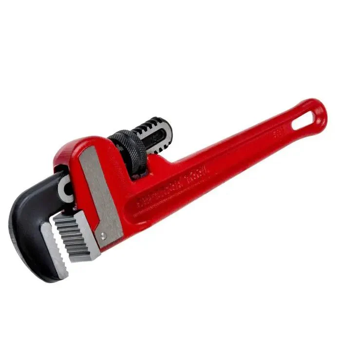 10“ Heavy-Duty Straight Cast-Iron Pipe Wrench - Case of 6 - Rcy 3d