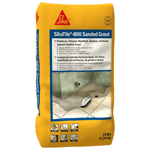 SikaTile®-800 Sanded Grout 25 LBS. - Pallet (96 Bags) - Rcy 3d