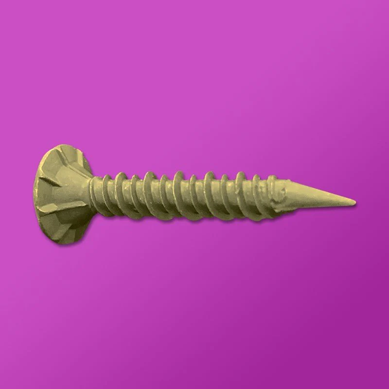 DAGGERZ CEMENT BOARD SCREWS . PHILLIPS WAFER SPADE POINT- 8 x 1-1/4 - Rcy 3d