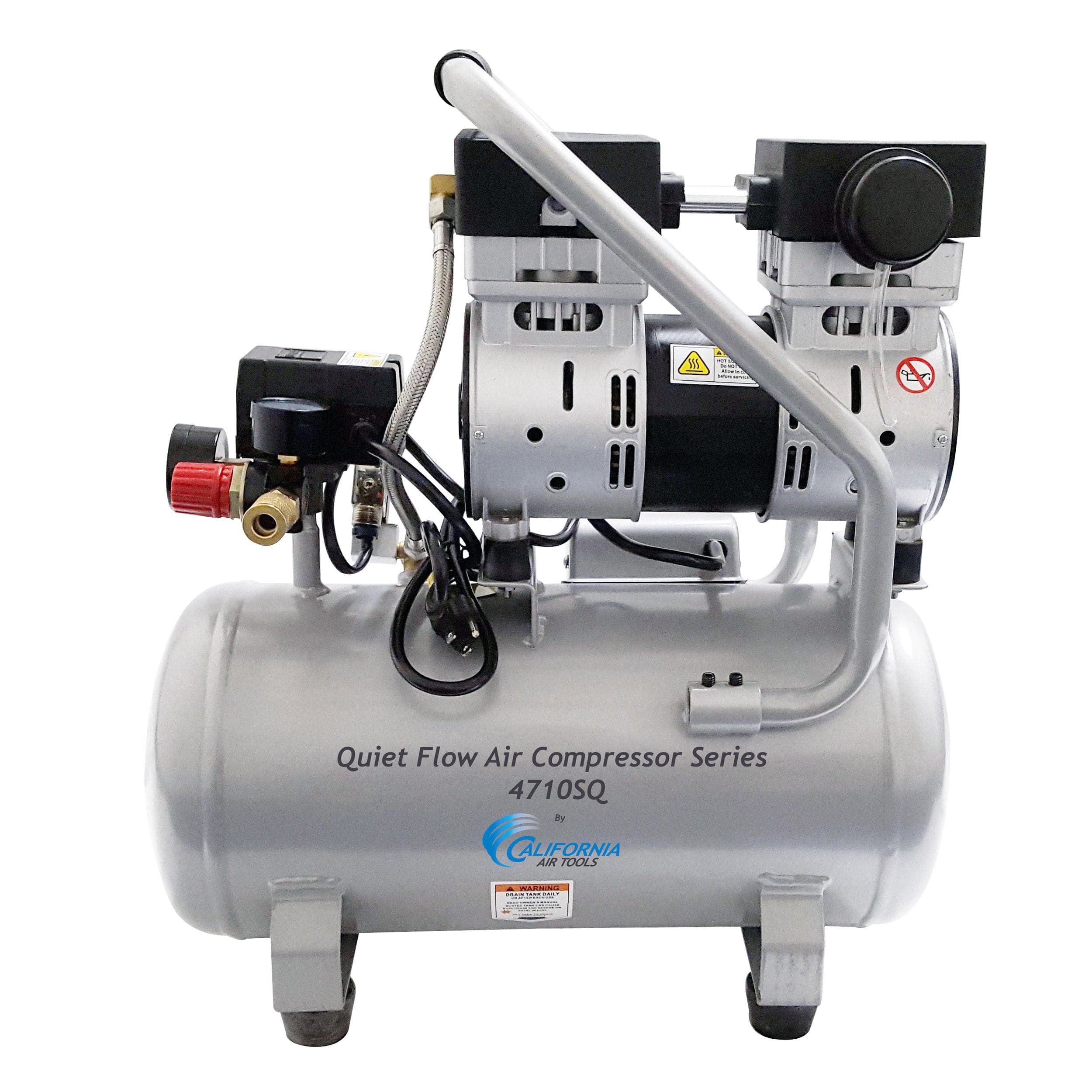 4.7 Gallon Oil-Free Steel Tank Air Compressor - 1 HP - Rcy 3d