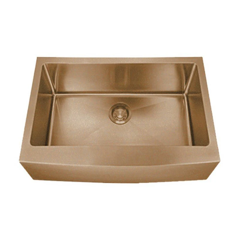 Dakota Sinks DSM-A3020 Signature M-Series 30 x 10 Inch Micro Radius Single Bowl Apron Front Kitchen Sink with Bottom Grid - Rcy 3d