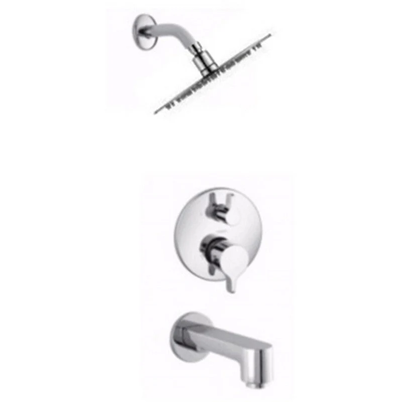 Dakota Sinks DSF-40BTS00 Sophia Pressure Balance Tub and Shower Set with Rough In - Rcy 3d