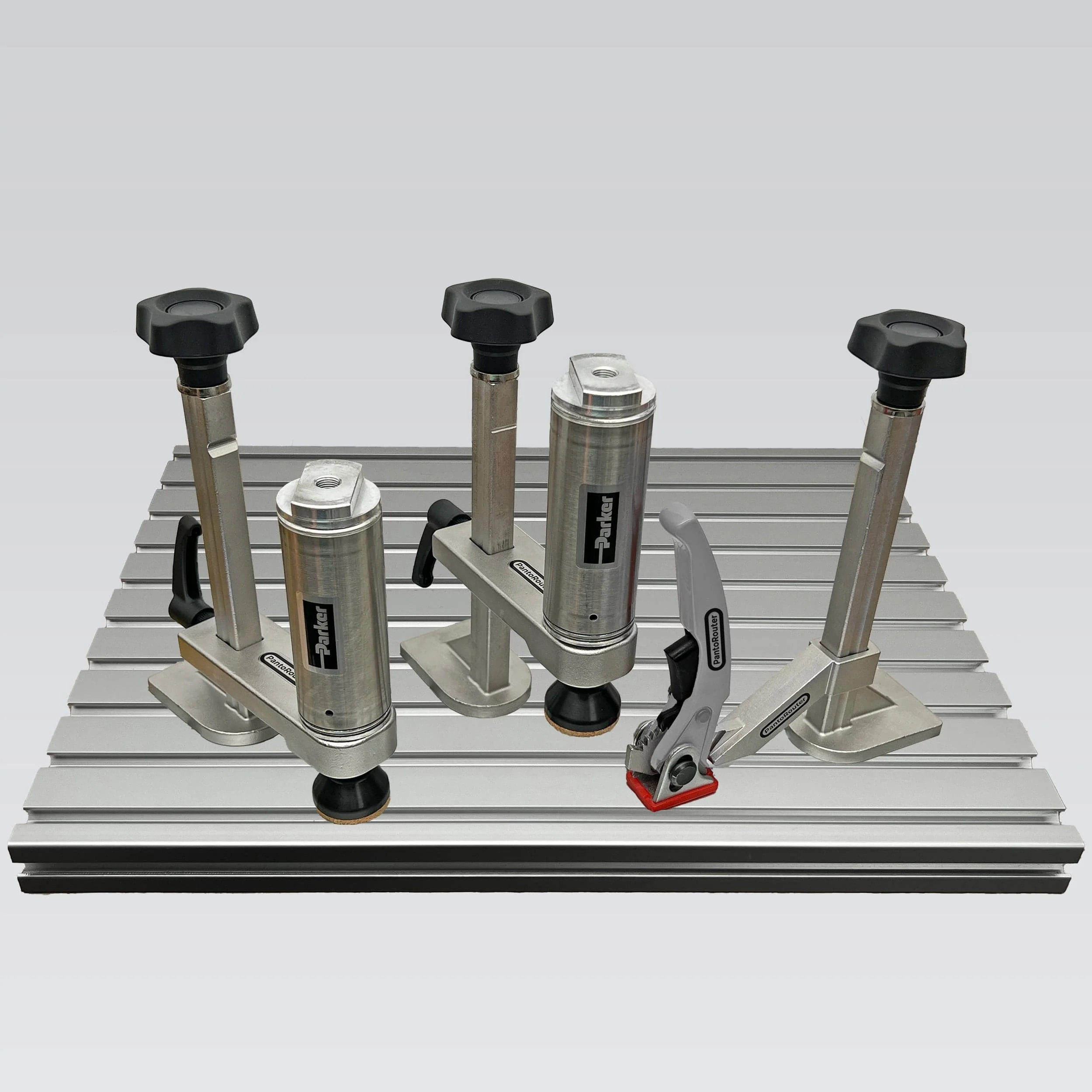 Super Deluxe Clamp Pack - Two Air & One Lever with Stiffeners CSF & Air Control - Rcy 3d