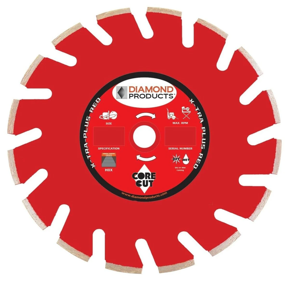 X-Tra Plus Red Ultimate for Asphalt, Green Concrete, Brick and Block - Rcy 3d